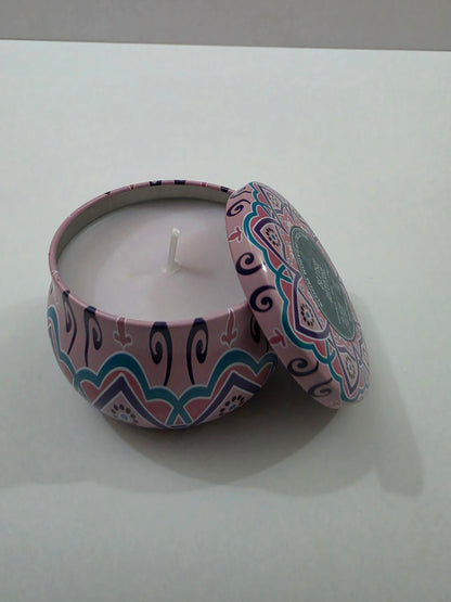 Blush Reverie Big Mandala Tin Candle