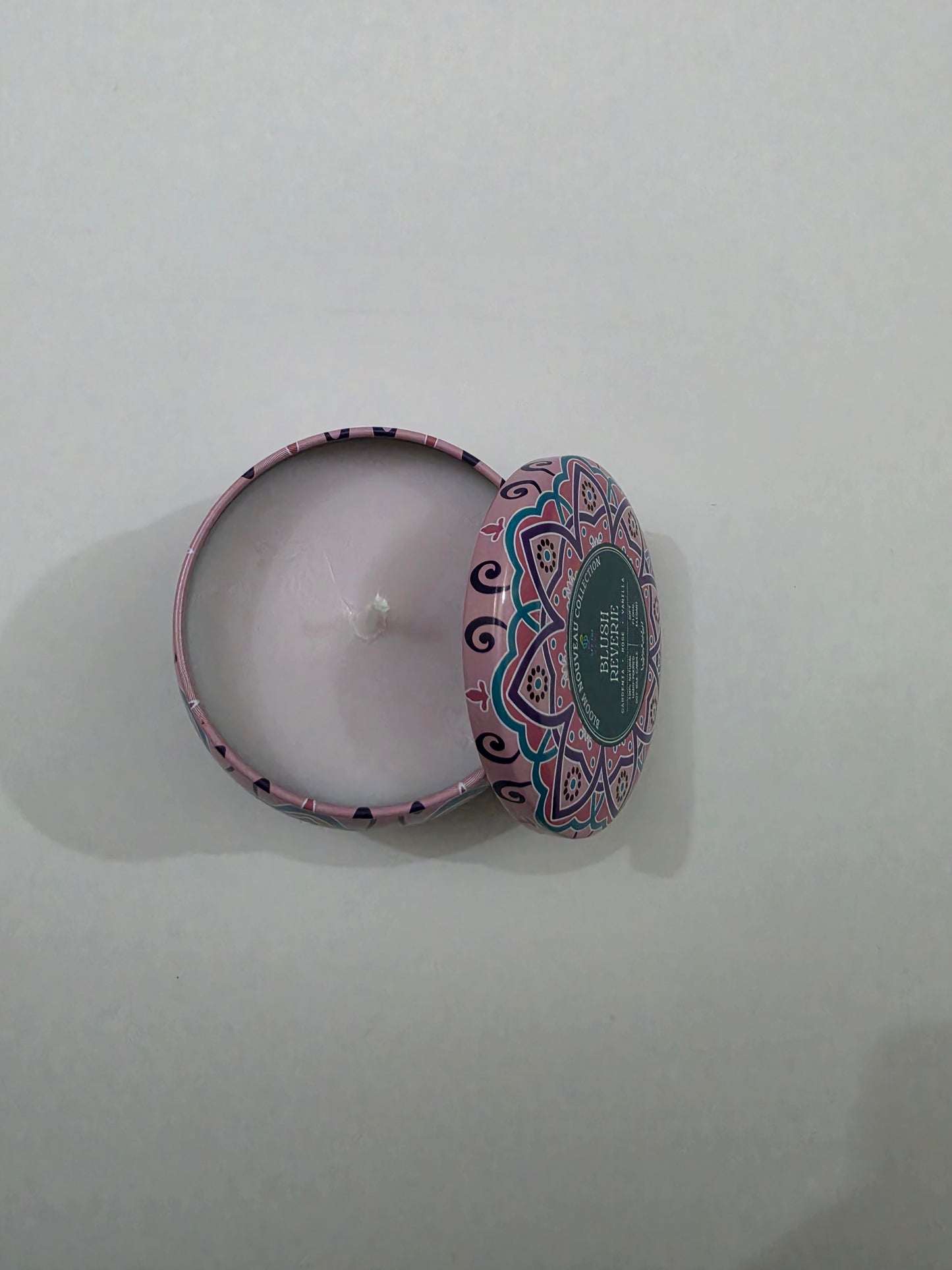 Blush Reverie Big Mandala Tin Candle