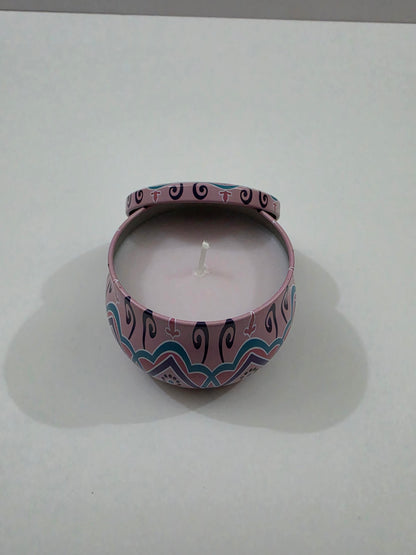 Blush Reverie Big Mandala Tin Candle