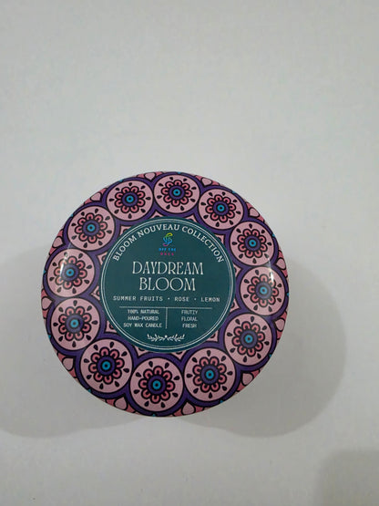 Daydream Bloom Big Mandala Tin Candle
