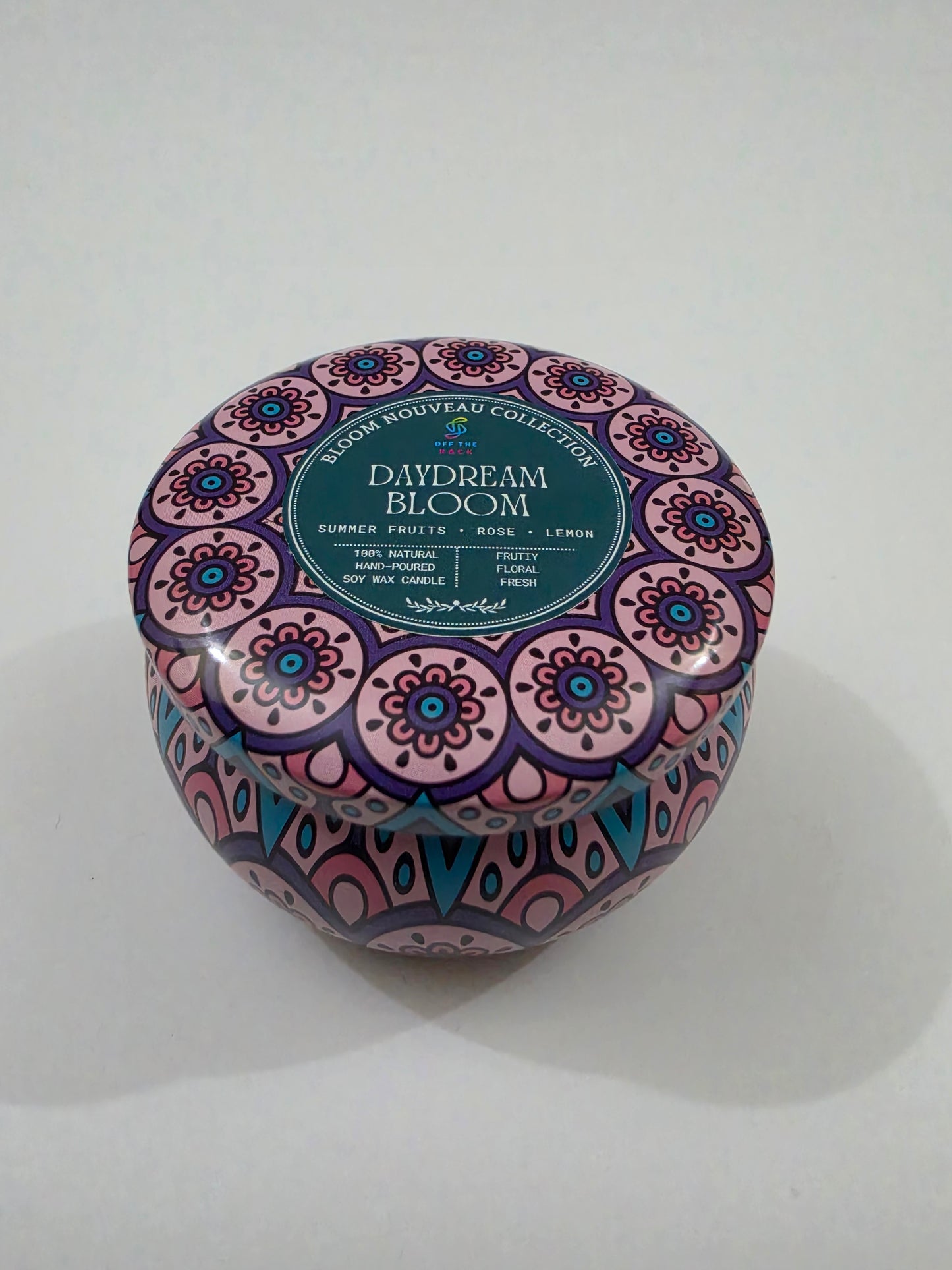 Daydream Bloom Big Mandala Tin Candle