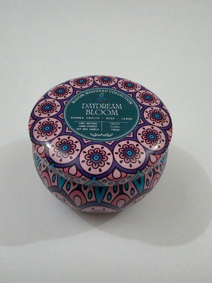 Daydream Bloom Big Mandala Tin Candle