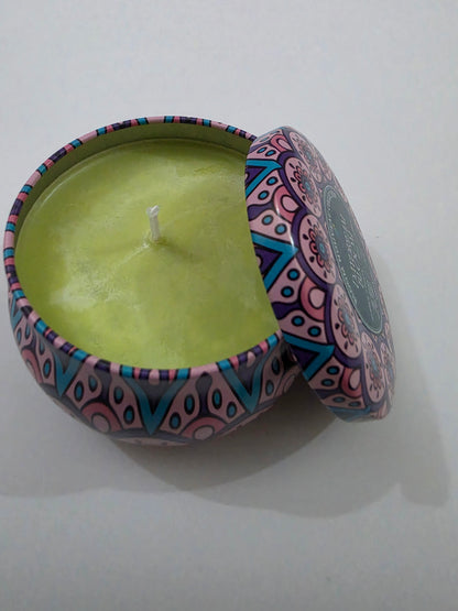 Daydream Bloom Big Mandala Tin Candle