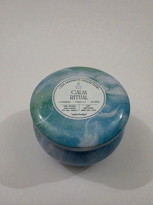Calm Ritual Big Mandala Tin Candle