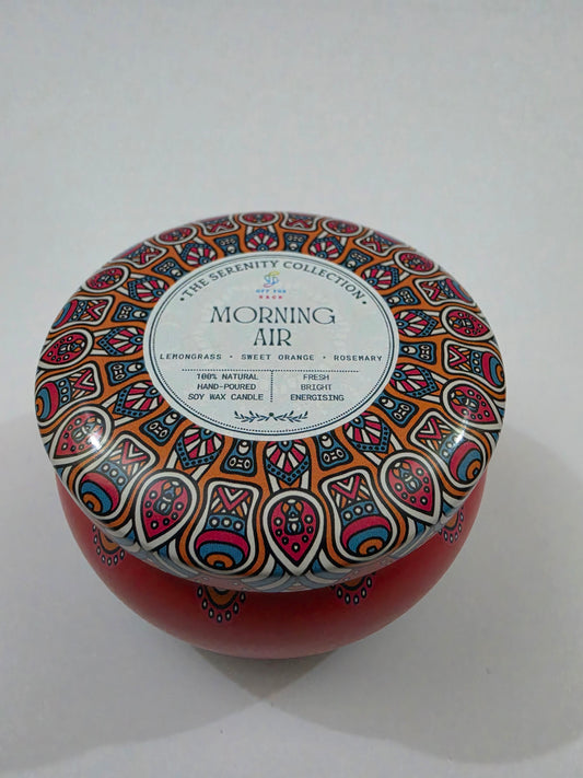Morning Air Big Mandala Tin Candle