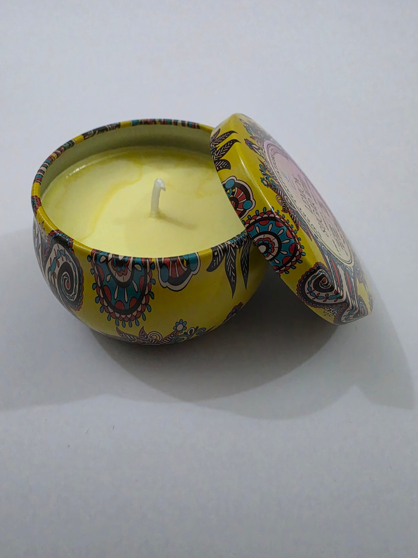 Lemon Sugar Whip Mandala Tin Candle