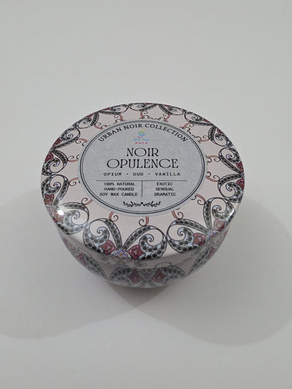 Noir Opulence Mandala Tin Candle