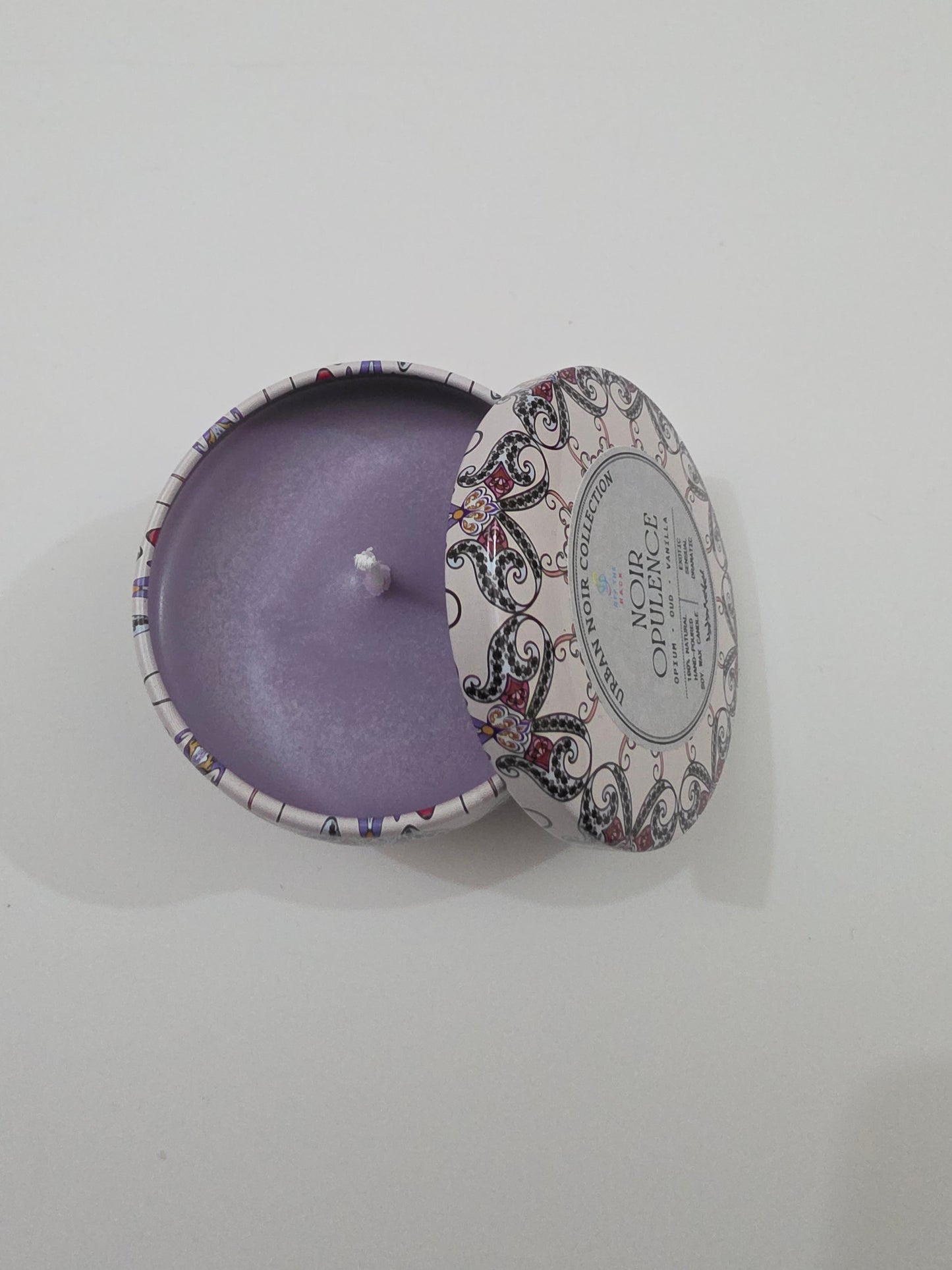 Noir Opulence Mandala Tin Candle