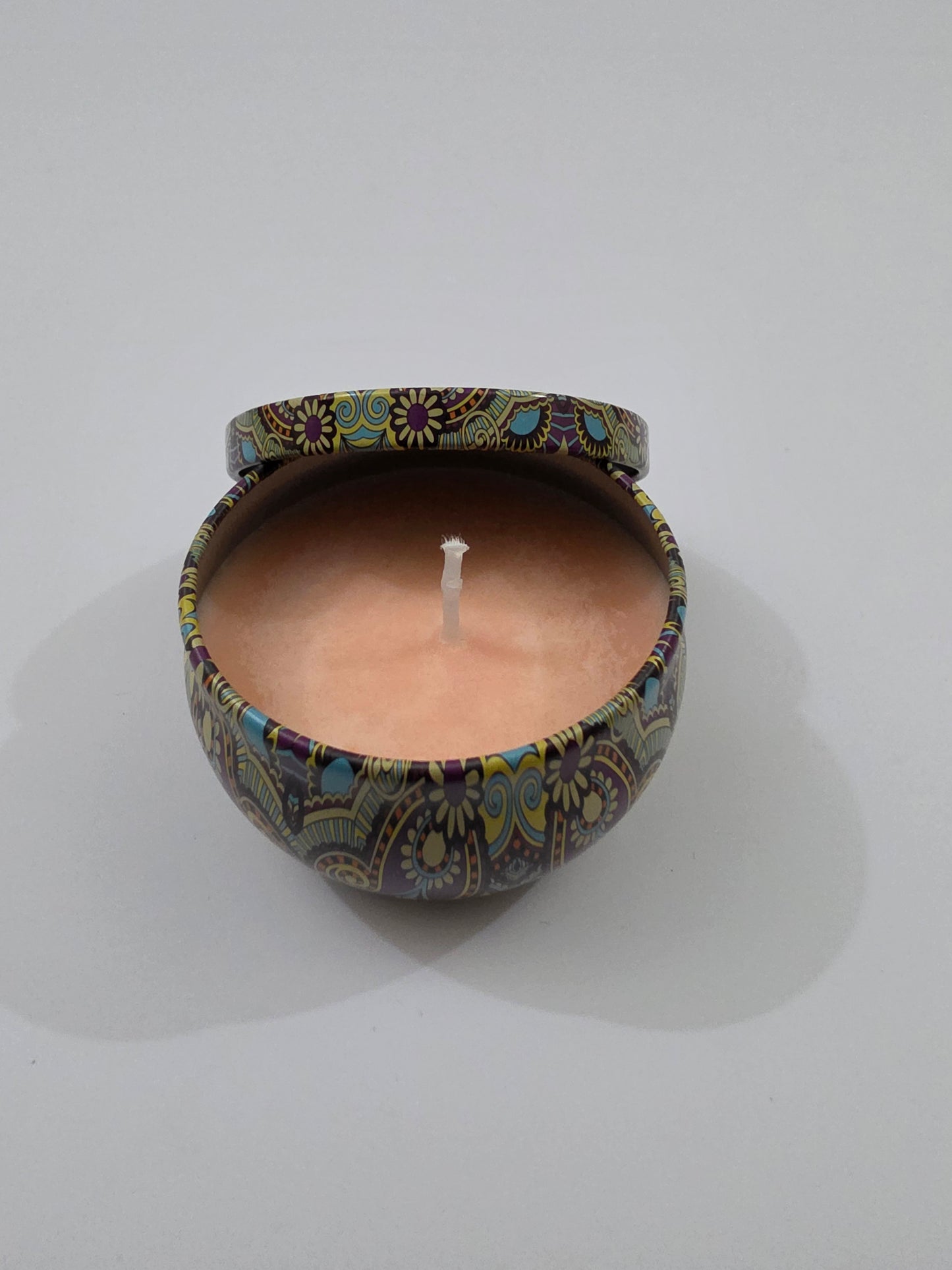 Amber Trails Mandala Tin Candle