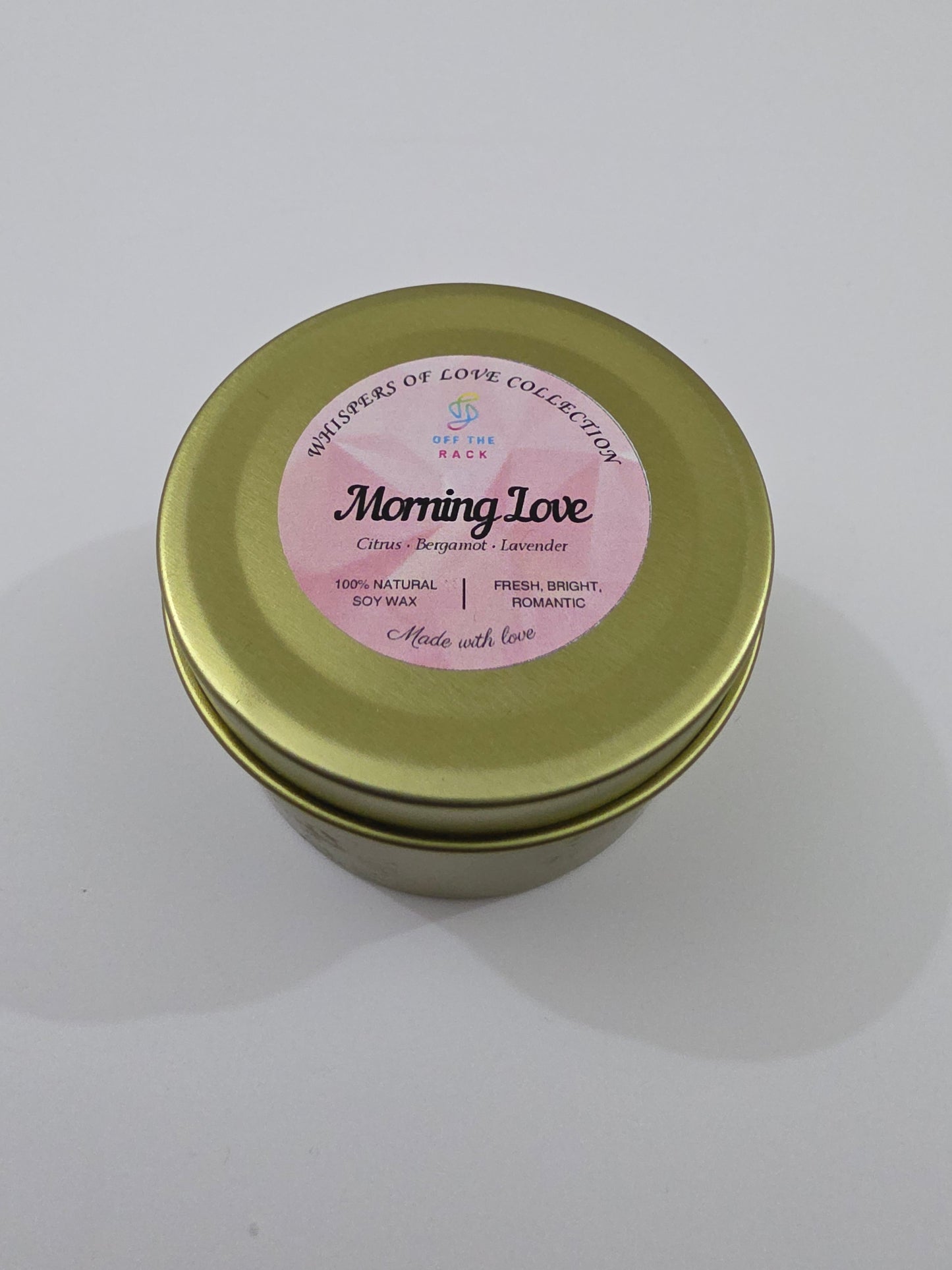 Morning Love Big Aluminium Tin Candle