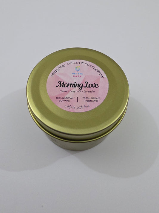 Morning Love Big Aluminium Tin Candle