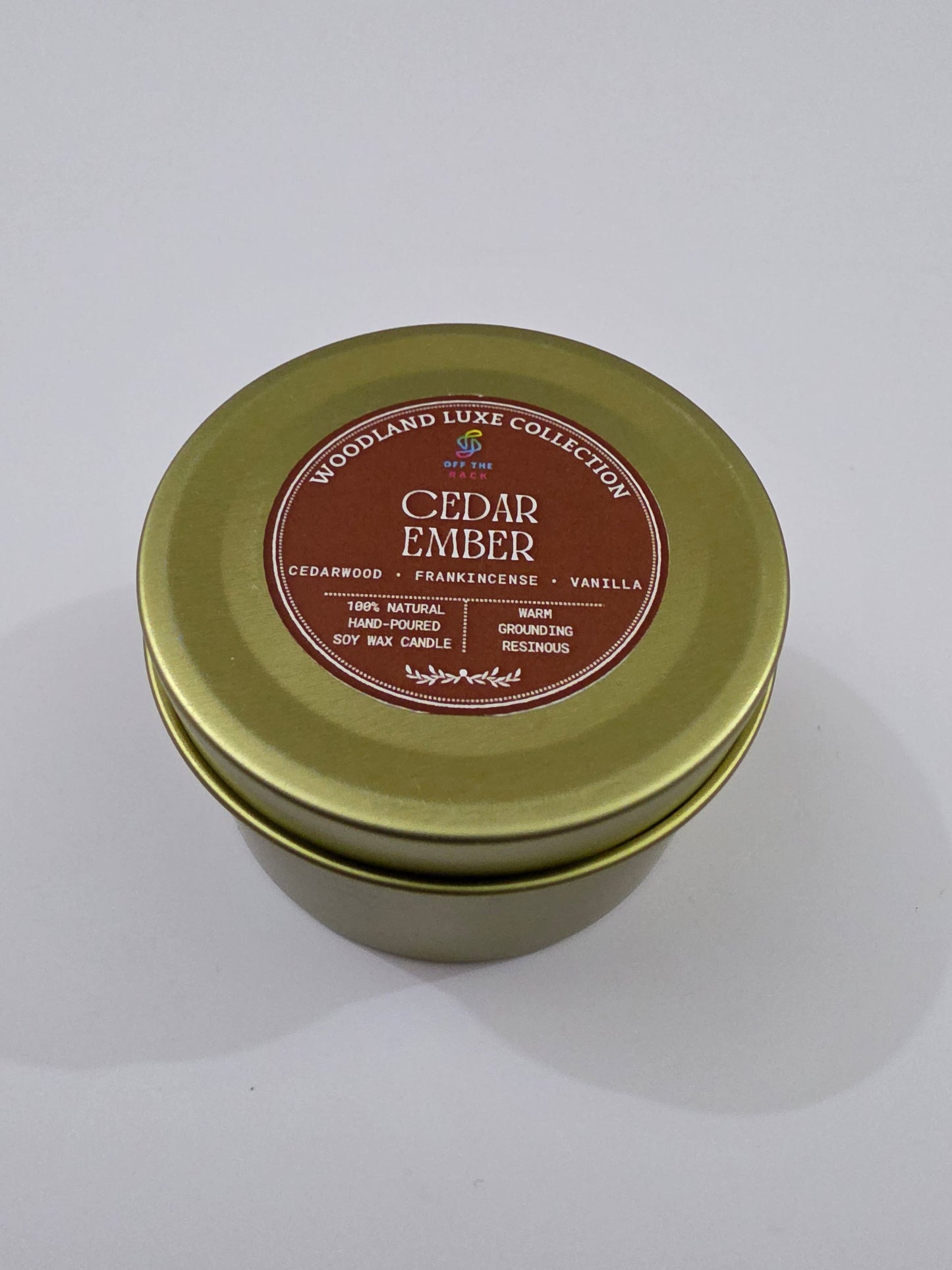 Cedar Ember Big Aluminium Tin Candle
