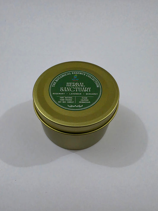 Herbal Sanctuary Big Aluminium Tin Candle
