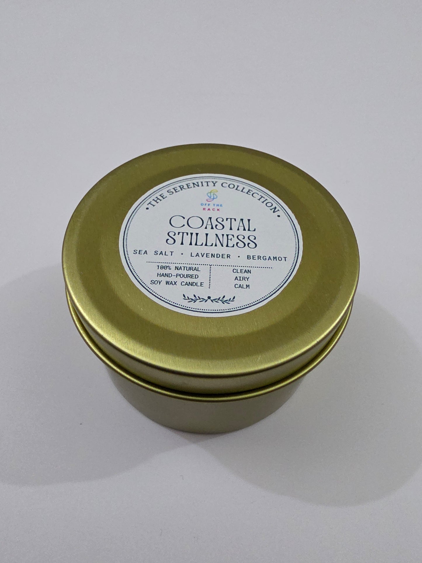 Coastal Stillness Big Aluminium Tin Candle
