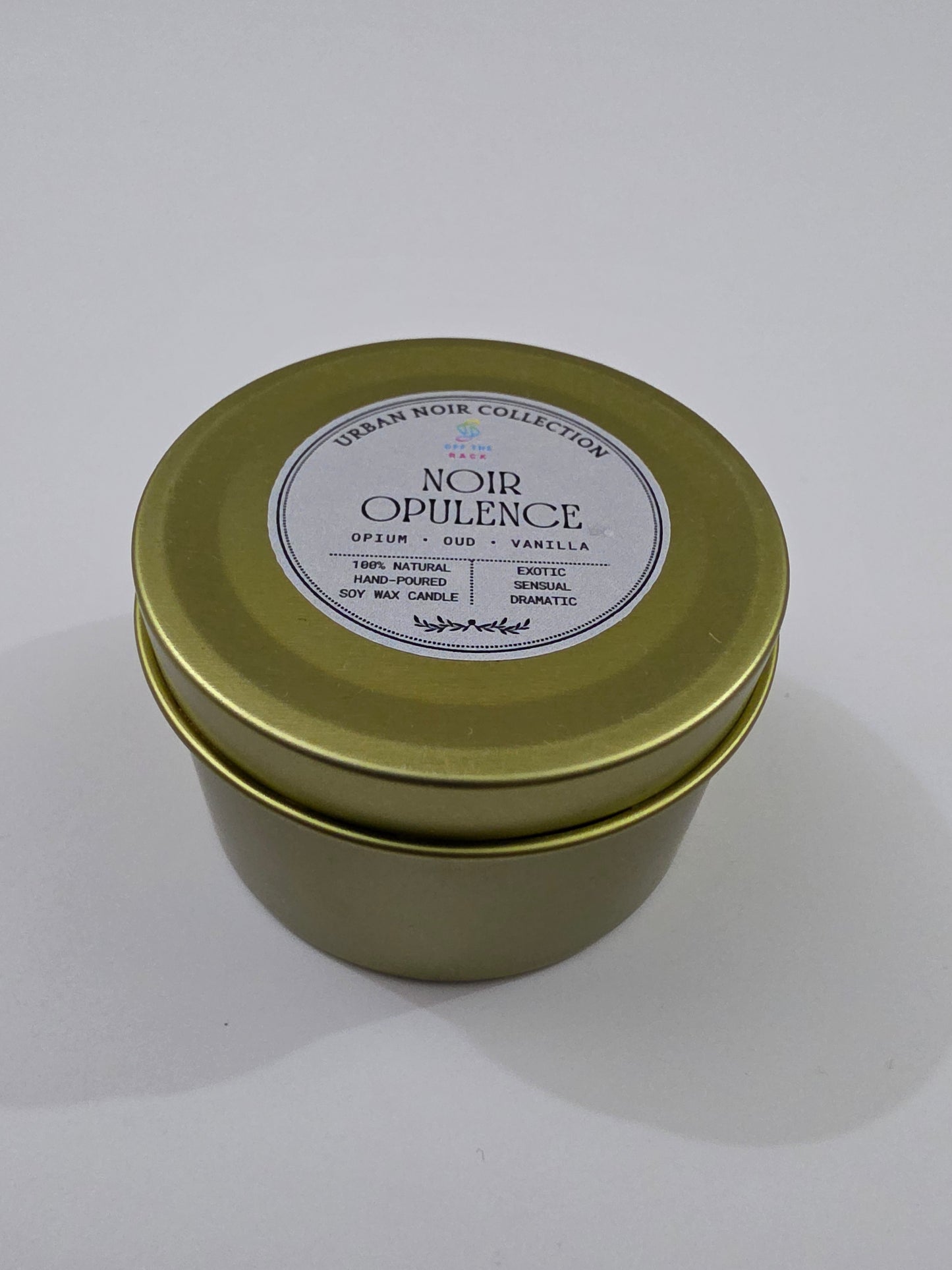 Noir Opulence Big Aluminium Tin Candle