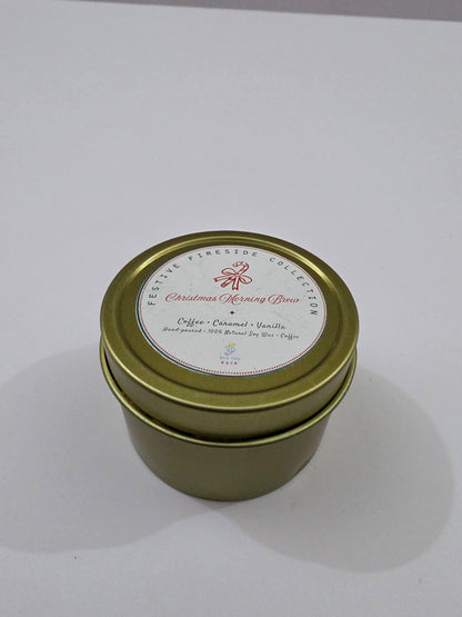 Christmas Morning Brew Aluminium Tin Candle
