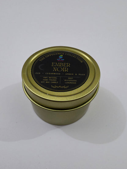Ember Noir Aluminium Tin Candle