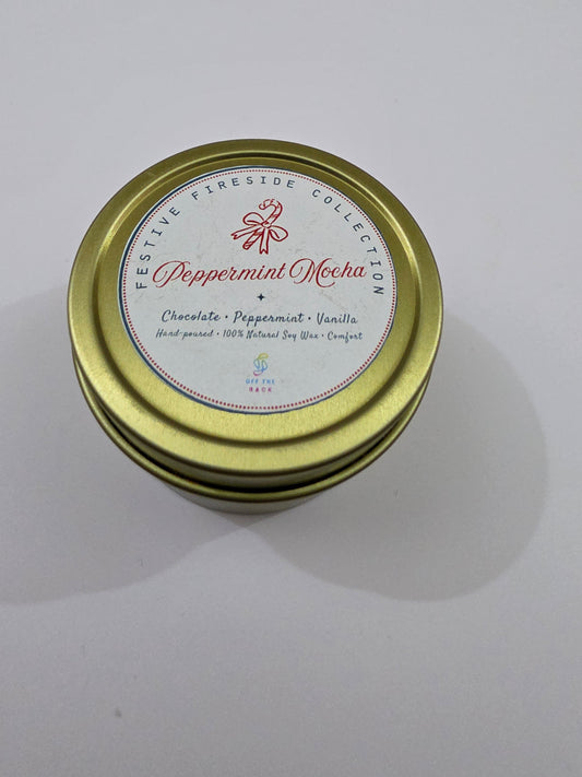 Peppermint Mocha Aluminium Tin Candle