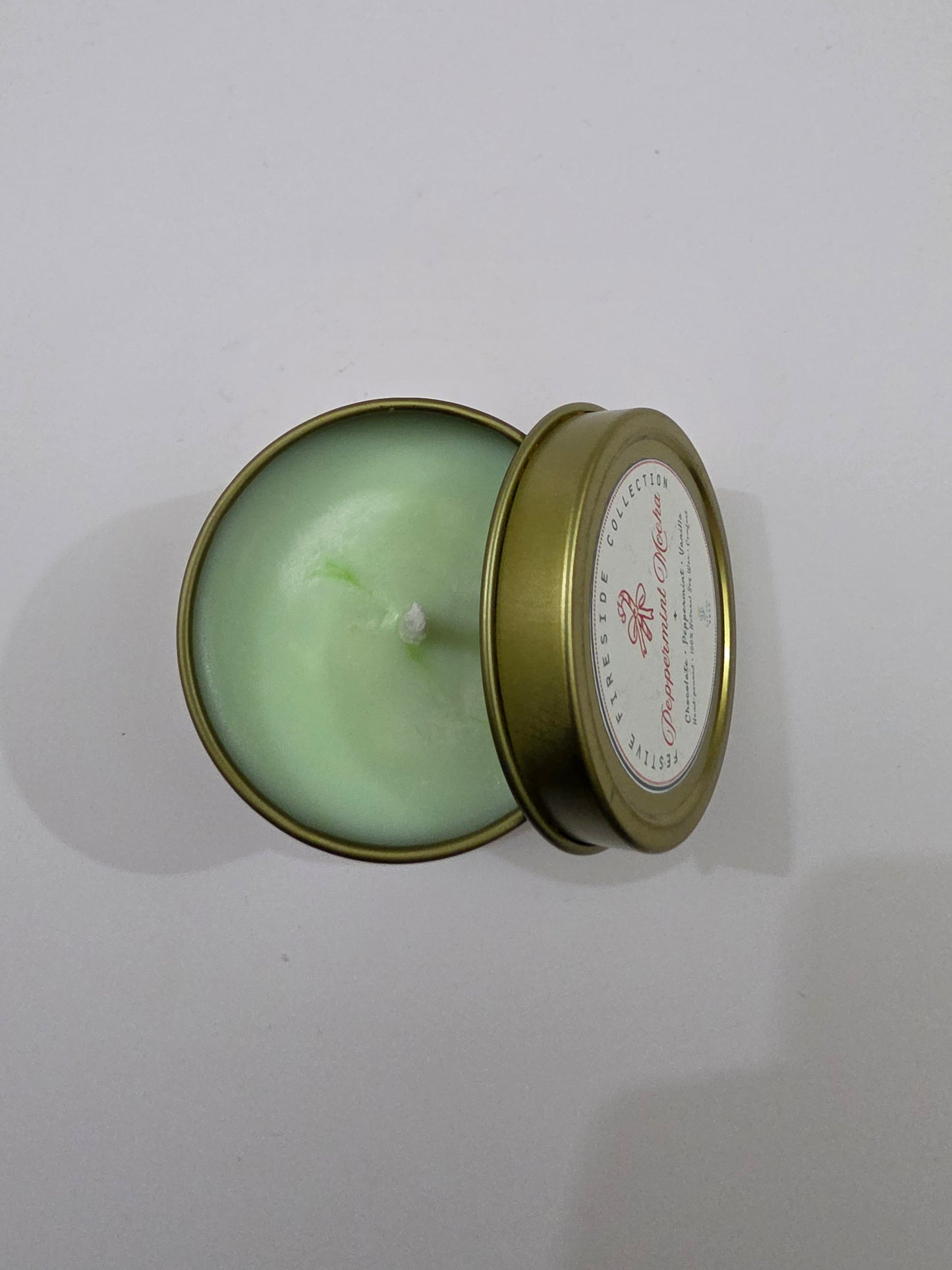 Peppermint Mocha Aluminium Tin Candle
