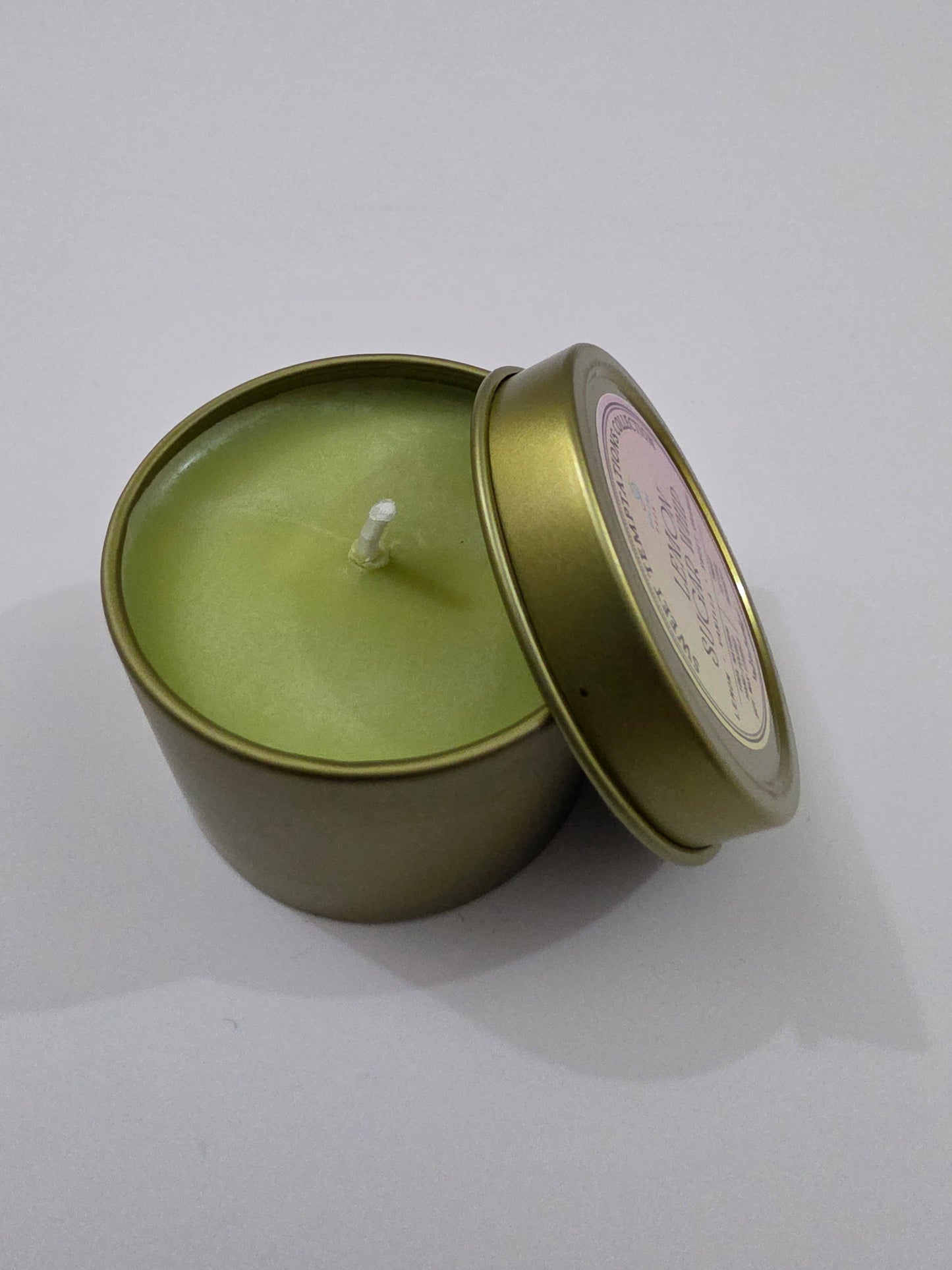 Lemon Sugar Whip Aluminium Tin Candle