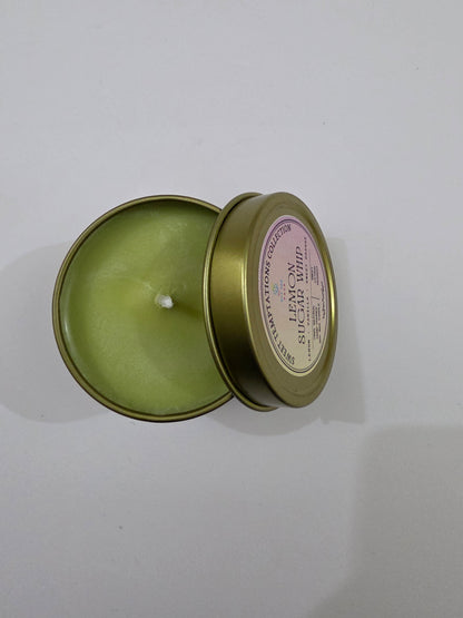 Lemon Sugar Whip Aluminium Tin Candle