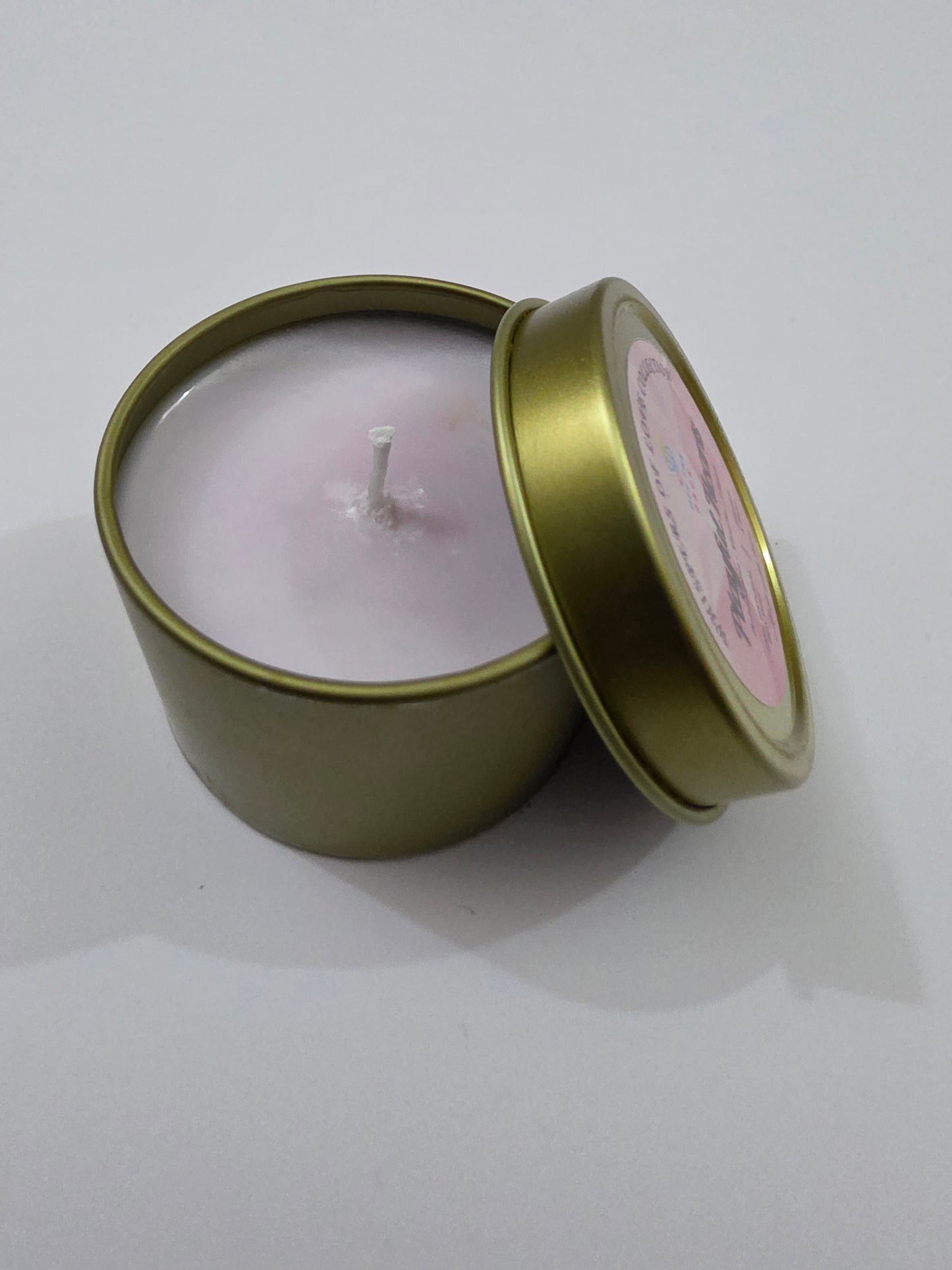Playful Hearts Aluminium Tin Candle