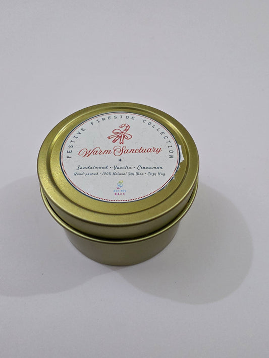 Warm Sanctuary Aluminium Tin Candle