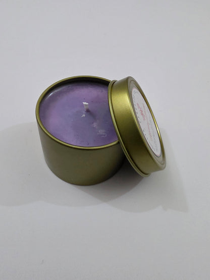 Holiday Bubbly Aluminium Tin Candle