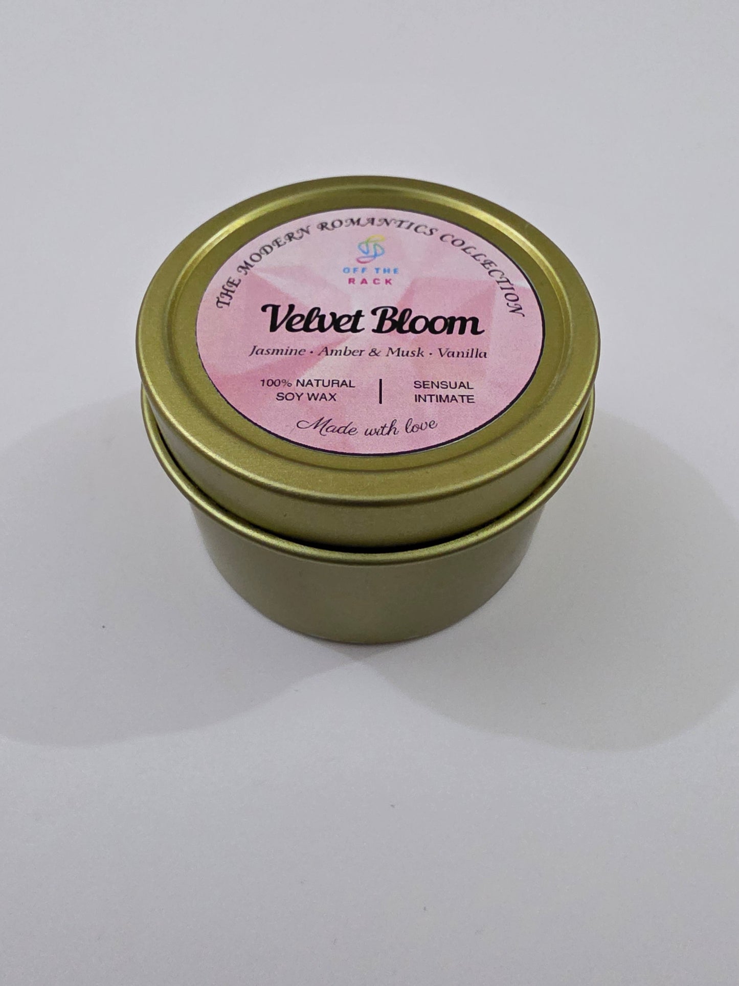 Velvet Bloom Aluminium Tin Candle