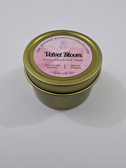 Velvet Bloom Aluminium Tin Candle