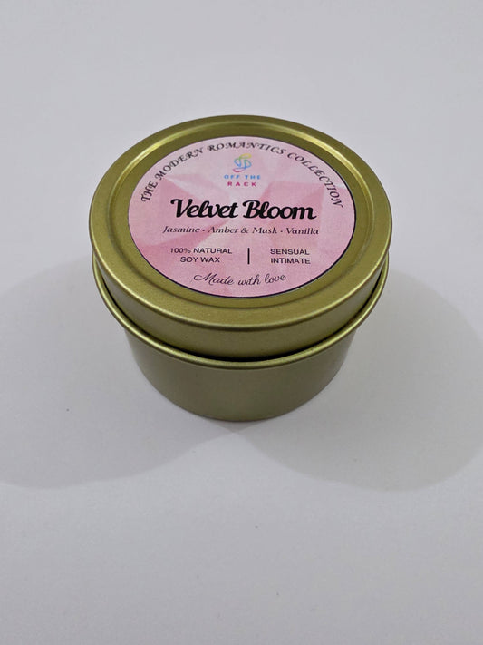 Velvet Bloom Aluminium Tin Candle