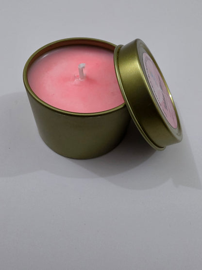 Velvet Bloom Aluminium Tin Candle