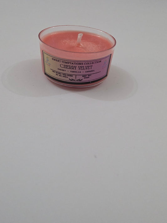 Cherry Velvet Tealight Candle