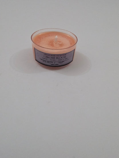 Chrome Bloom Tealight Candle