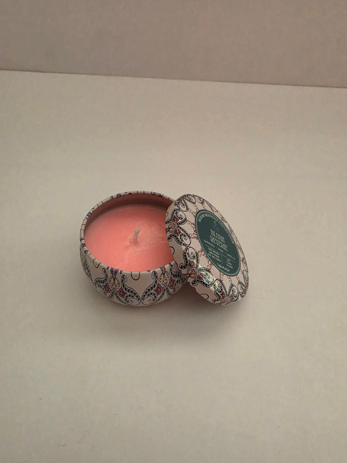 Blush Reverie Mandala Tin Candle