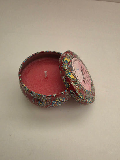 Velvet Bloom Mandala Tin Candle