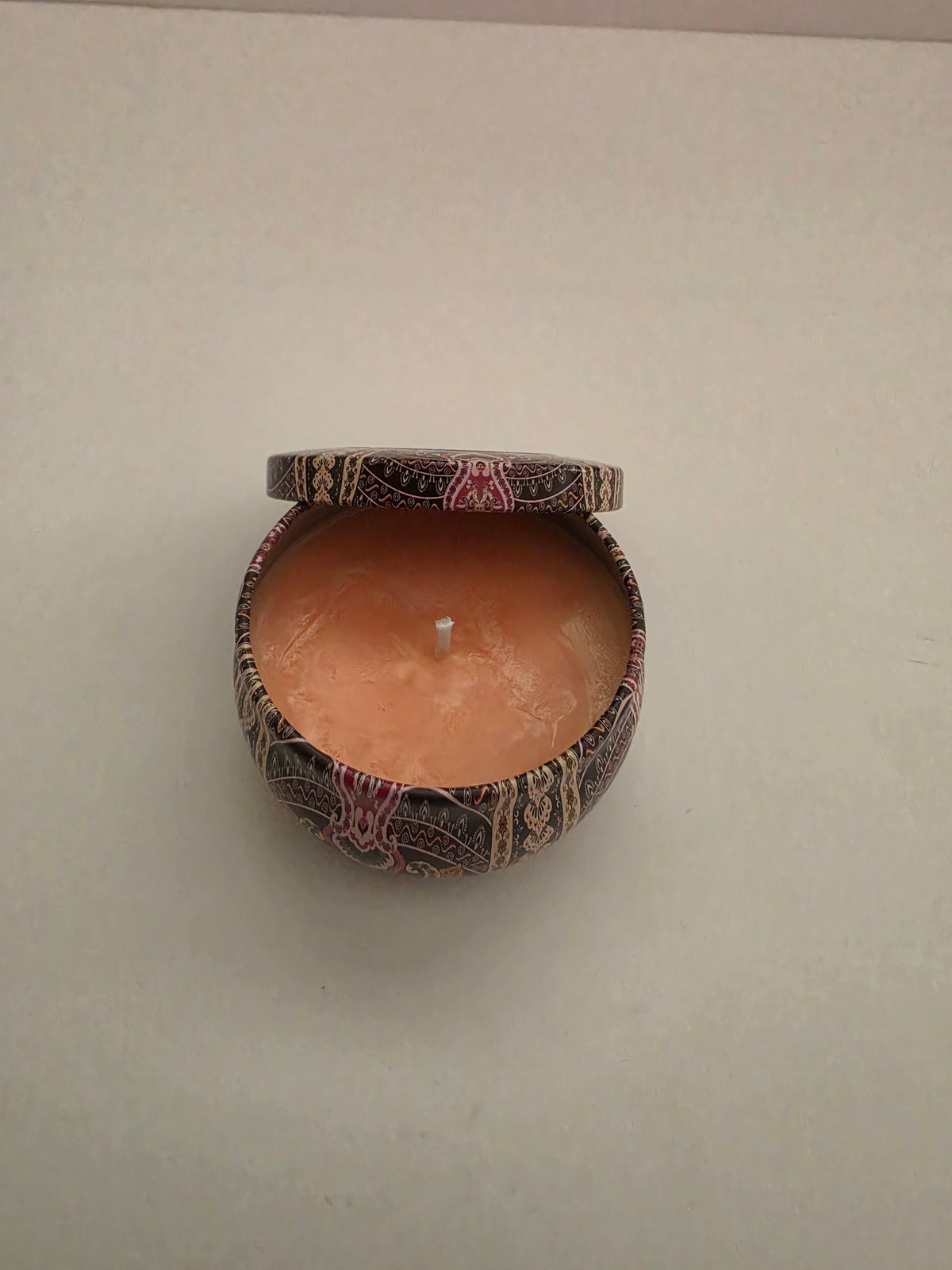 Amber Trails Mandala Tin Candle