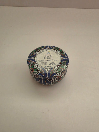 Calm Ritual Mandala Tin Candle