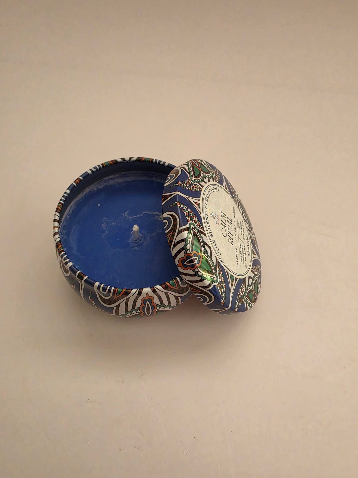 Calm Ritual Mandala Tin Candle