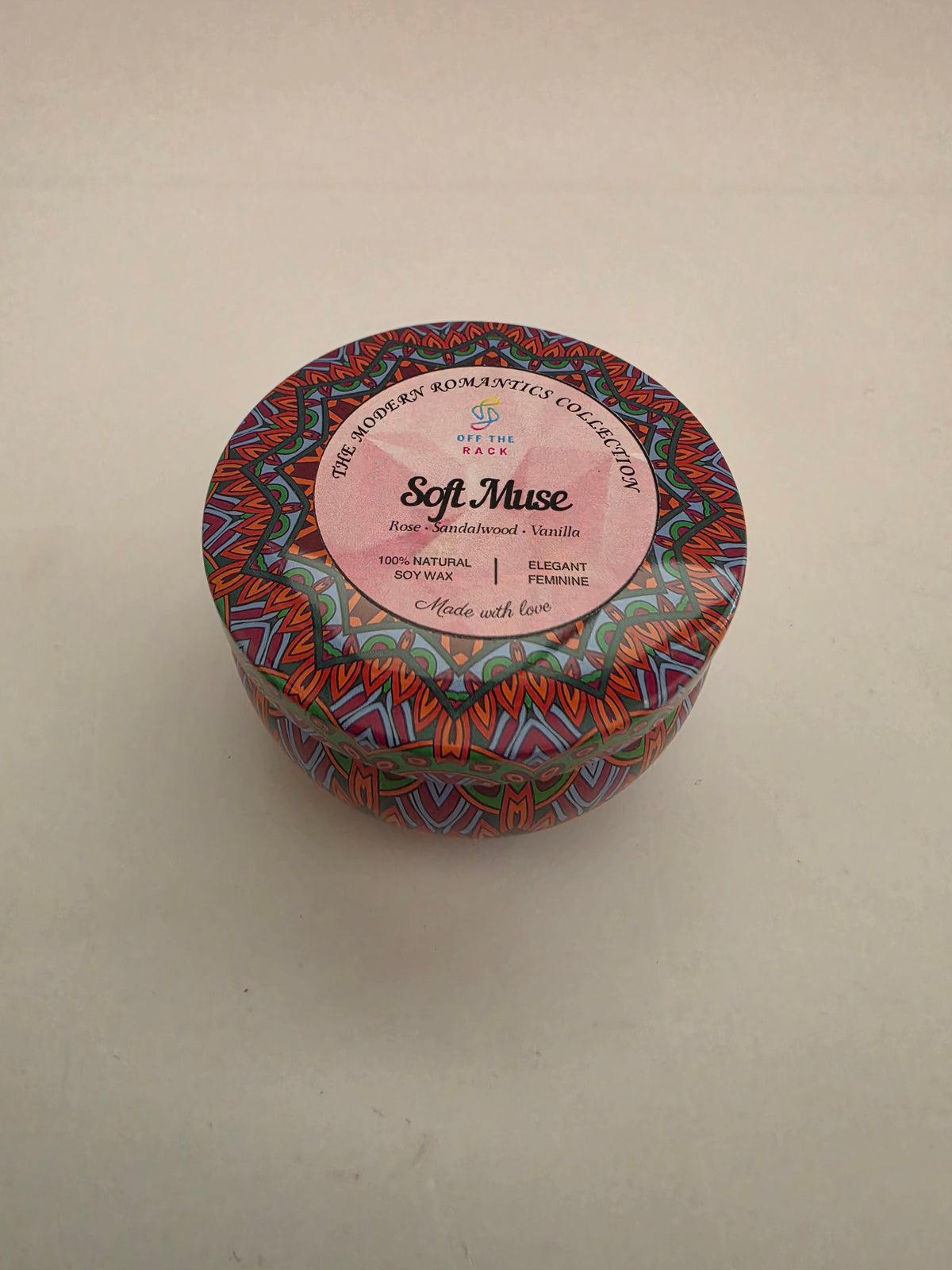 Soft Muse Mandala Tin Candle