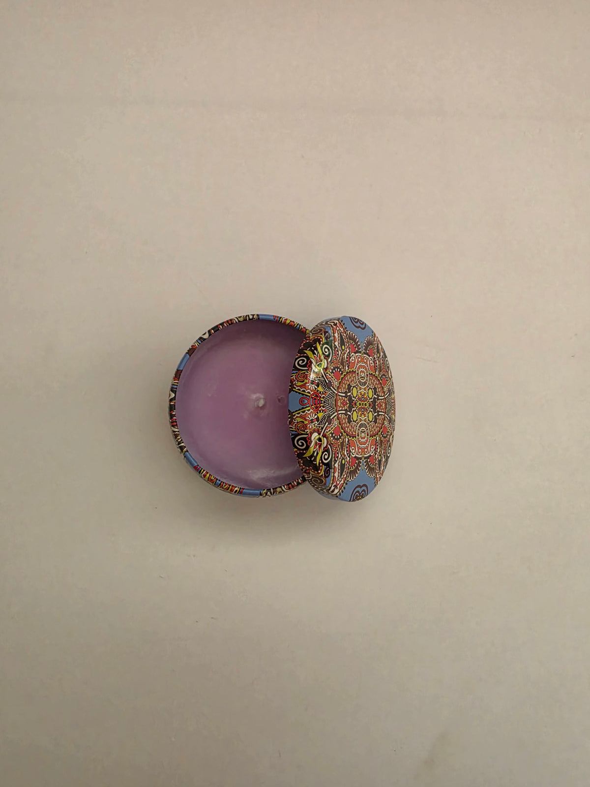 Lavender Lagoon Mandala Tin Candle