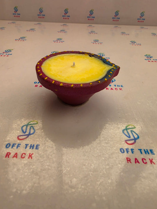 Champa Deep Painted Diya Candle