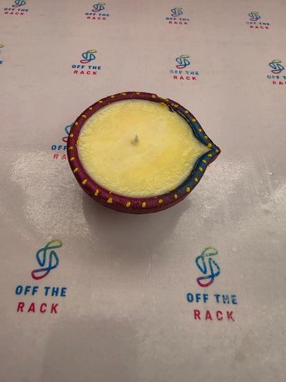 Champa Deep Painted Diya Candle