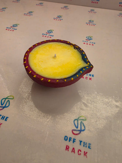 Champa Deep Painted Diya Candle