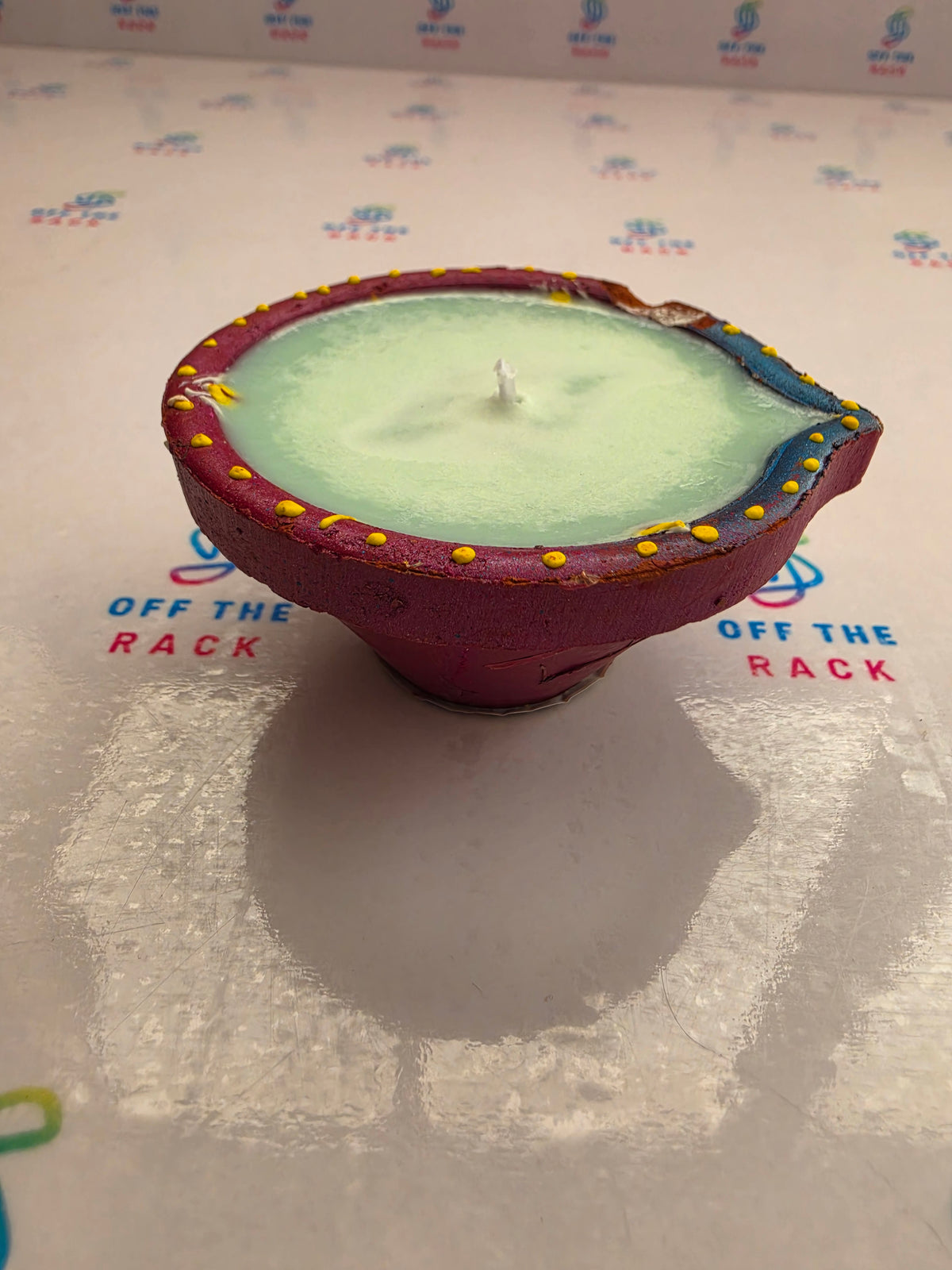 Shubh Sugandh Painted Diya Candle