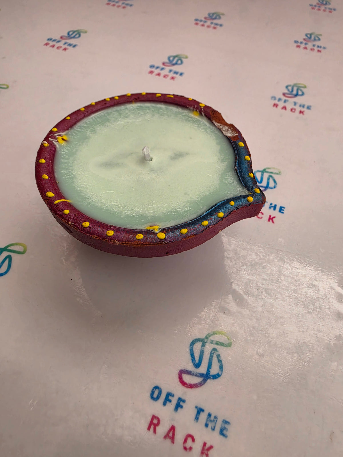 Shubh Sugandh Painted Diya Candle