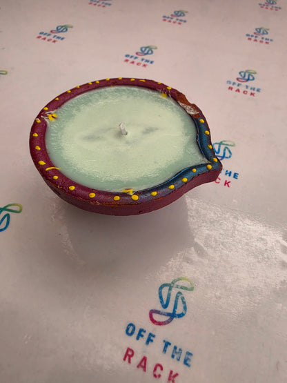 Shubh Sugandh Painted Diya Candle