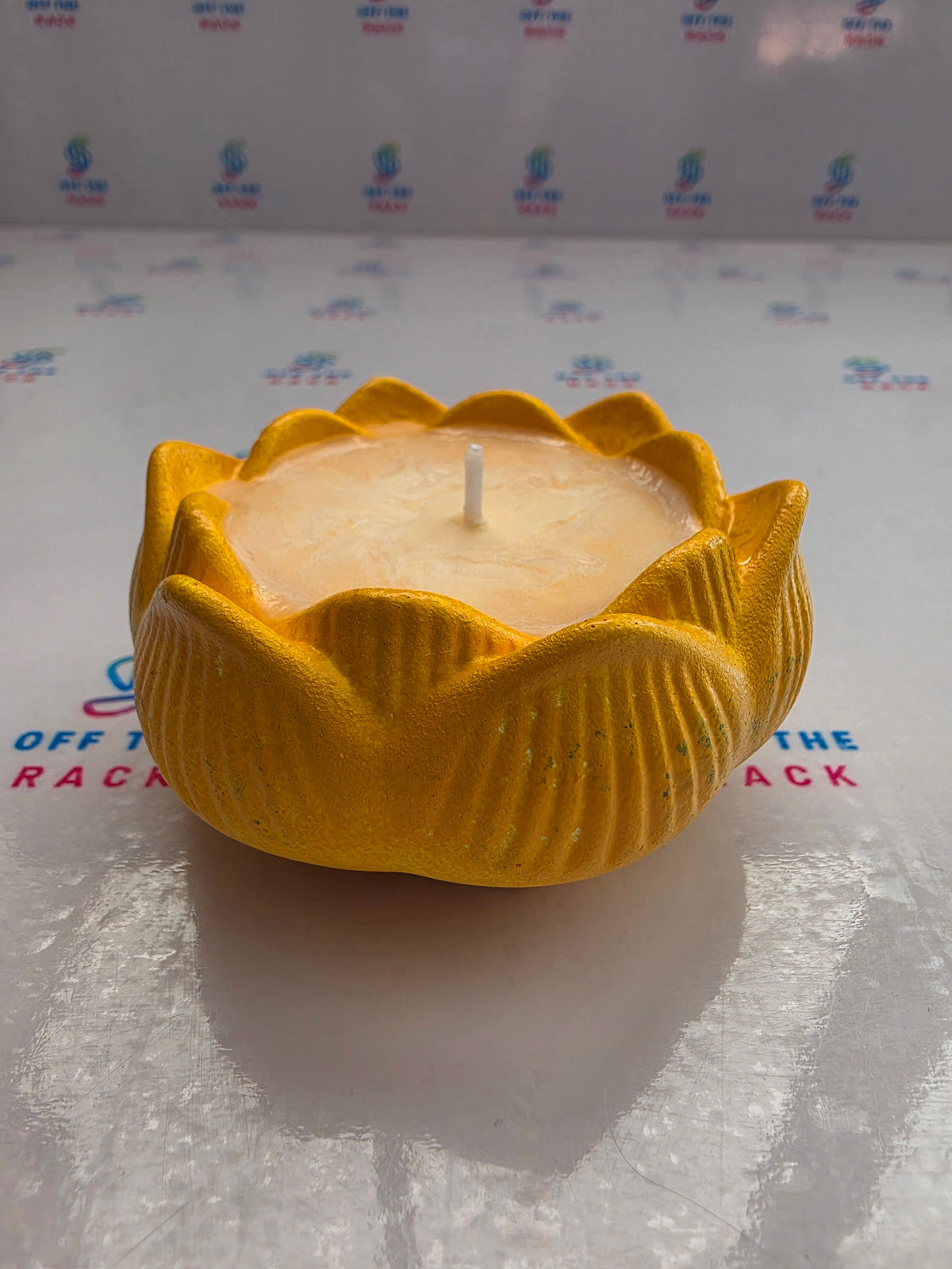 Diya & Marigold Lotus Candle