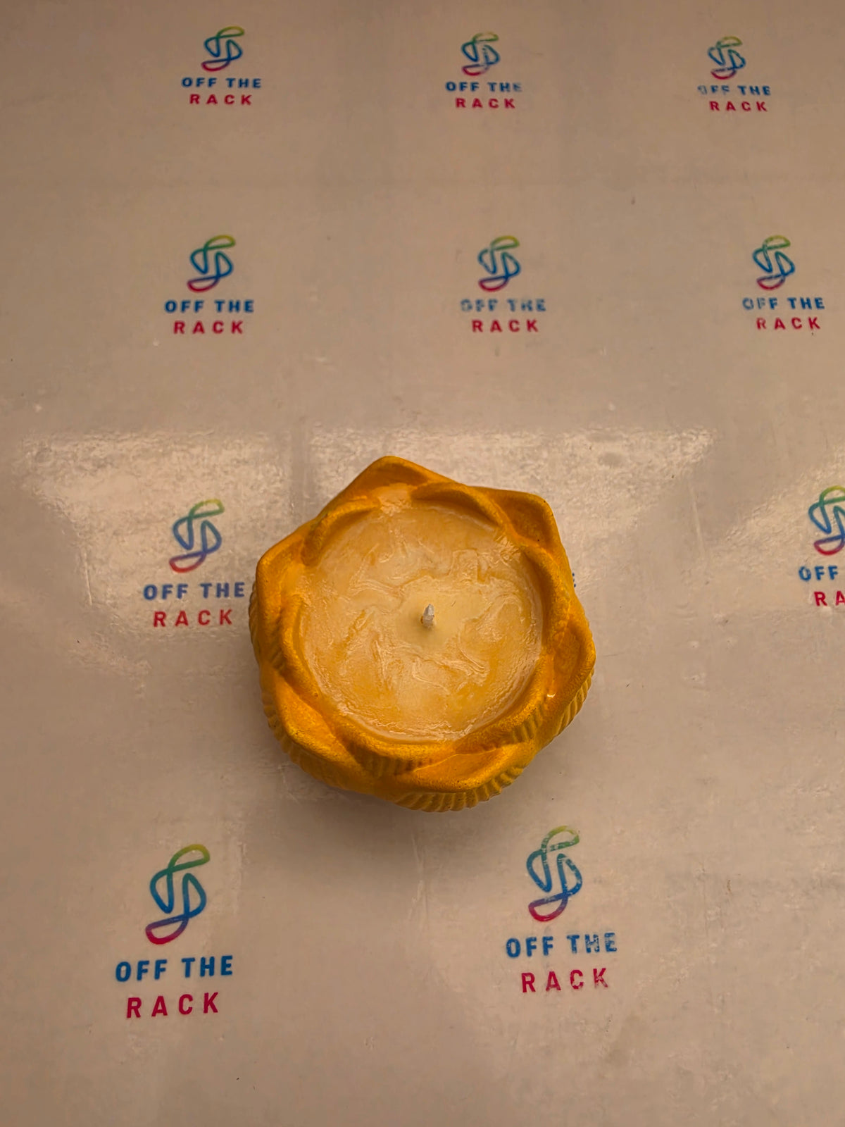 Diya & Marigold Lotus Candle