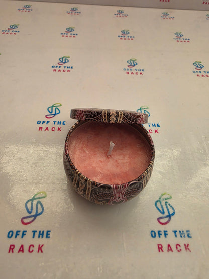 Peach Bellini Mandala Tin Candle